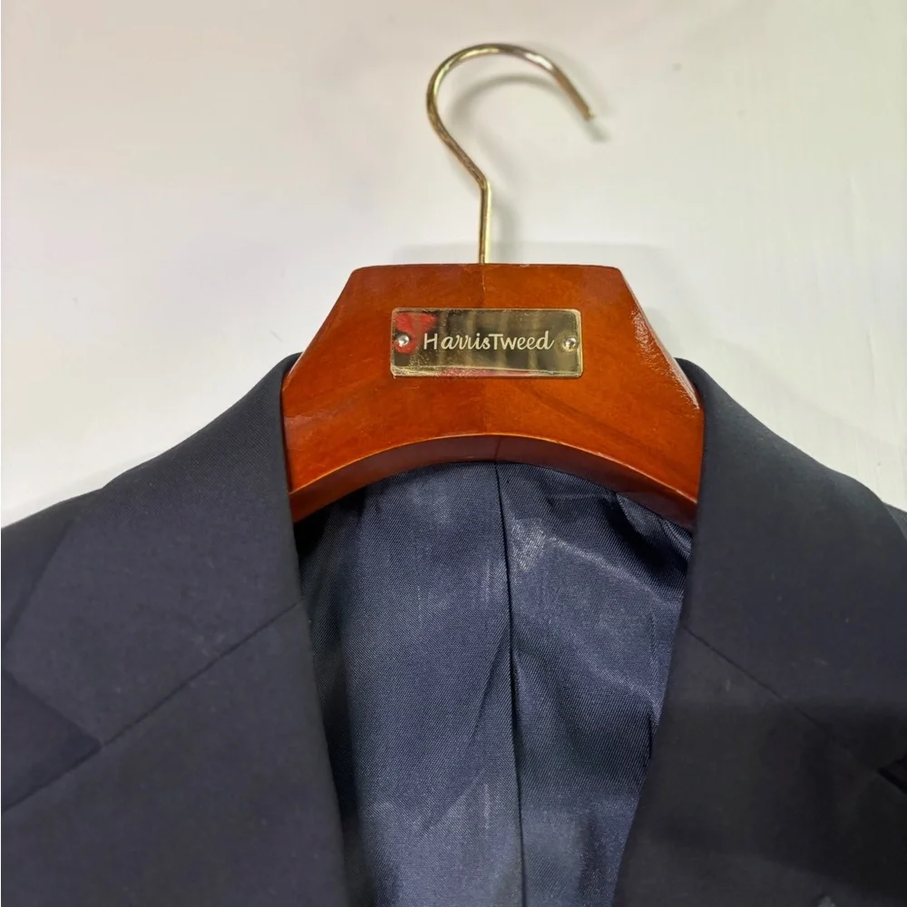 Corbin Men’s Navy Wool Blazer Sport Coat 41R Custom Metal Buttons 2 Button